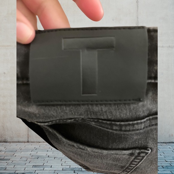 T by Alexander Wang Stretchy Skinny Leg Mid Rise Jeans Size 24 - Picture 3 of 5